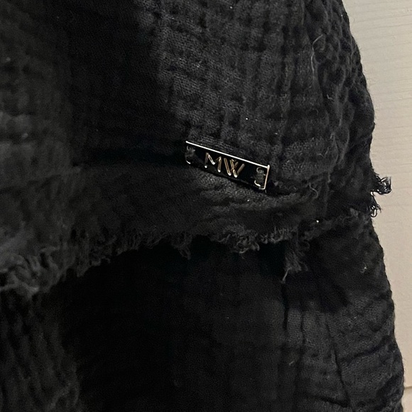 Mariloup Wolfe – black cotton mini skirt, size L - Picture 5 of 7